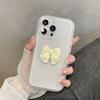 Applicable To Apple 14 Mobile Phone Case Candy Color Bow Simple Iphone12 Couple Transparent Silicone Protective Cover