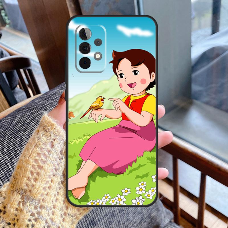 Heidi Cartoon Case For Samsung Galaxy A52 A32 A12 A13 A33 A53 A52S A50 A51 A71 A14 A34 A54 Back Cover
