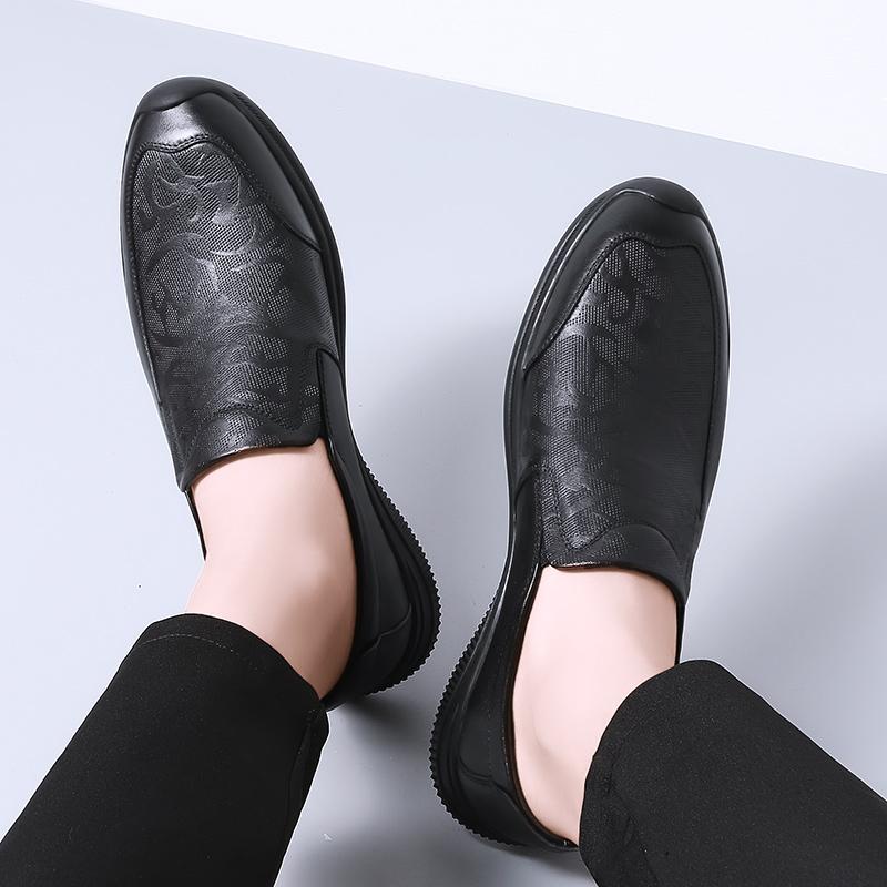 Fashion Fashion Men's Handmade Casual Slip on Shoes New Top Layer Cowhide Leather Men Loafers Outdoor Comfortable Breathable Men Shoes