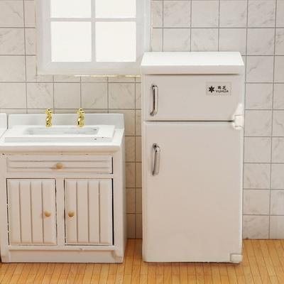 Miniature Plastic Fridge Model 1:24 Multicolor Mini Fridge Kitchen Appliances Blyth Doll Fridge Decoration Doll House Fridge