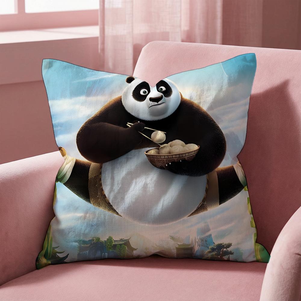 Povlak na polštář Kung Fu Panda Víceúčelový povlak na polštář pro domácnost a auto - Oboustranný, Měkký a Odolný pro každodenní použití