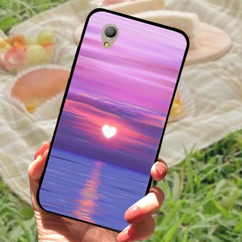 Alcatel 1 5033D Kılıf Kapağı Alcatel1 Silikon Yumuşak Mermer Siyah Tampon Funda Coque Alcatel 1 5033D 5033 5033A İçin Koruyucu