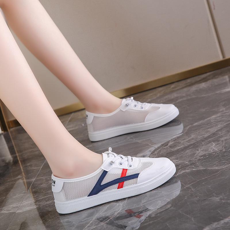 Spring/Summer Women's Korean Style Leather Flats - Versatile, Comfortable, Non-Slip, Breathable, White Casual Shoes