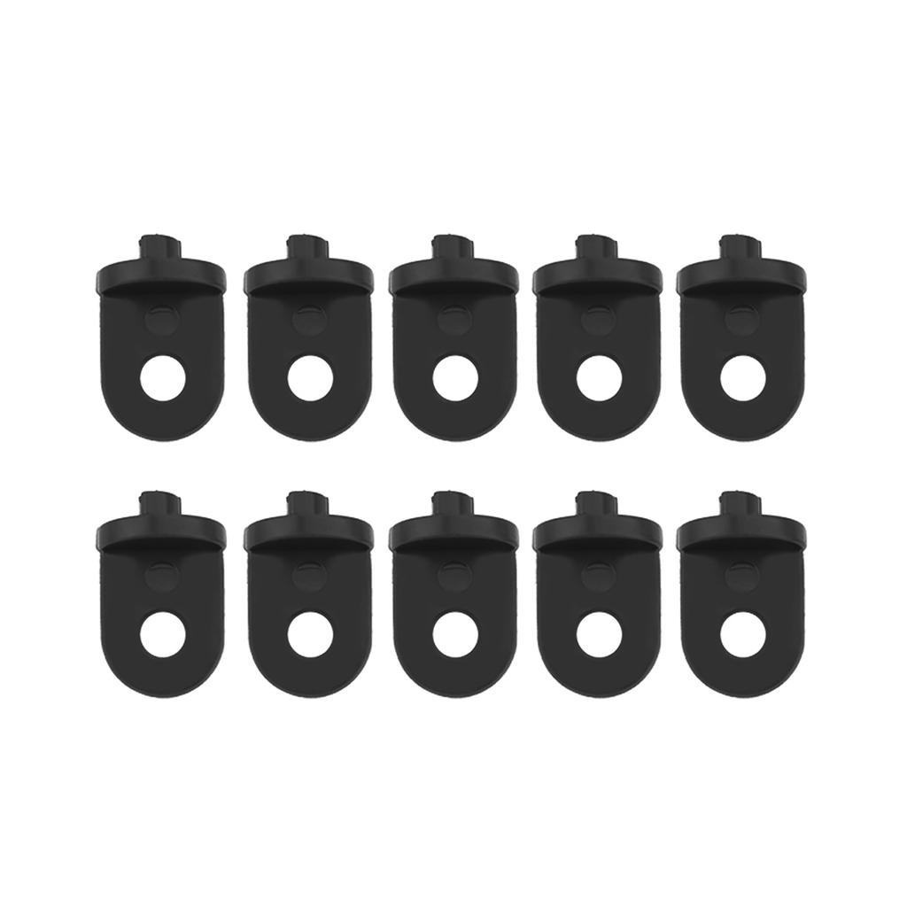 10 PCS Plastic Greenhouse Hook Plant Flower Hanger (Black)