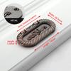 KAK Zinc Alloy Cabinet Knobs and Handles Tatami Hidden Door Handles Kitchen Handles Black Drawer Knobs Furniture Handle Hardware