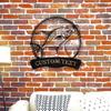 Personalized Florida Pompano Fish Metal Wall Art, Ideal Fishing Gift for Anglers, Weather Resistant Outdoor Decor