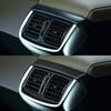2pcs Carbon Fiber Car Rear Row Air Vent Outlet Cover Trim For Toyota Hilux 15-21