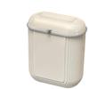Hanging Trash Can with Lid Stylish Space Saving Garbage Container Waste Basket Bin Kitchen Compost Bin for Cupboard Counter Top