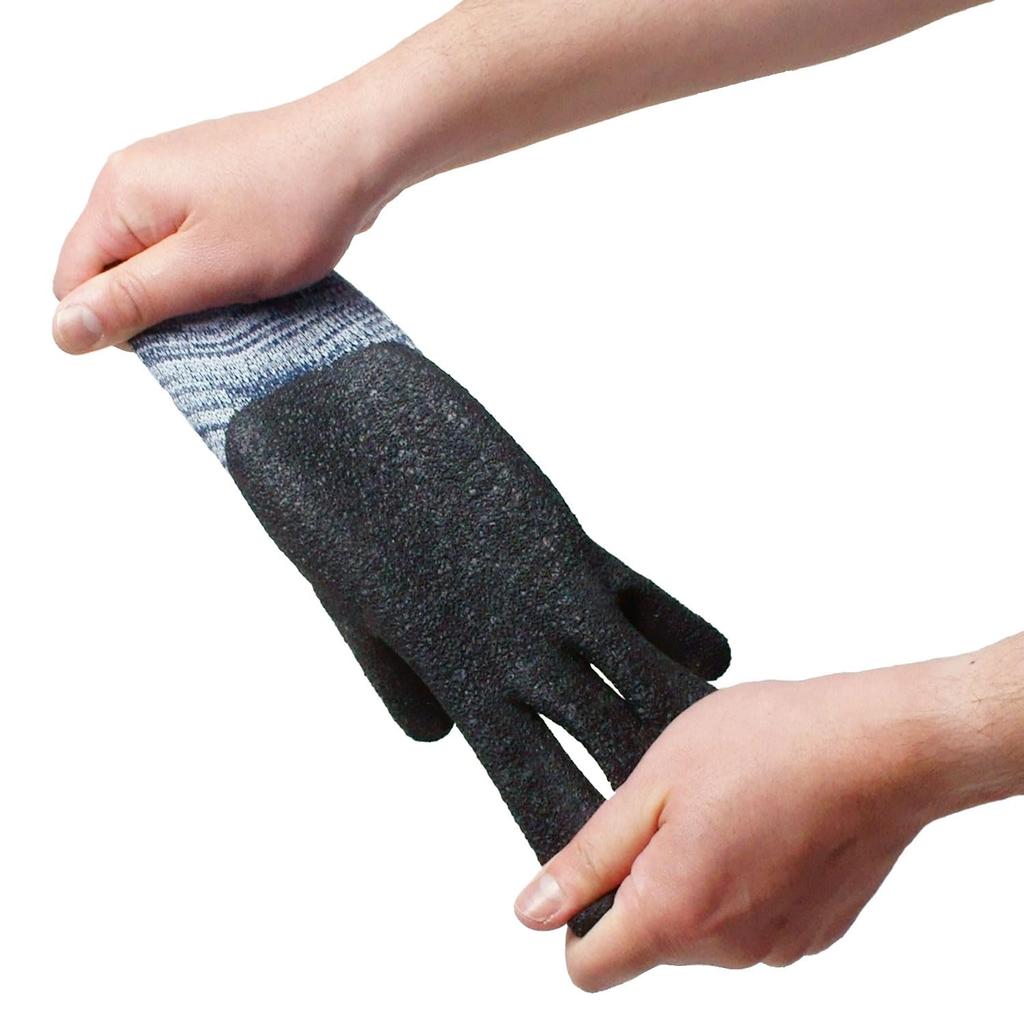 Naturkautschuk Arbeitshandschuhe mit ungefüttertem Heather Größe Rubberlex Strong [ACE] [Großeinkauf] [10er-Pack] Rücken, Farbe, L, AG821-10P,