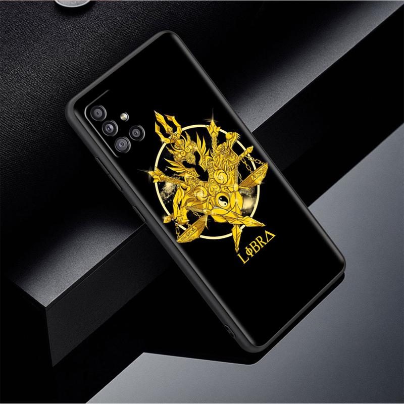 Anime Saint Seiya Logo Case For Samsung Galaxy A54 A52 A14 5G A53 A12 A13 A71 A23 A34 A33 A21s Phone Cover