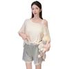 Oh Mi Da Modal Cotton Solid Color High-end Pajamas Women's Summer Short-sleeved Shorts Pure Lace Loungewear Set