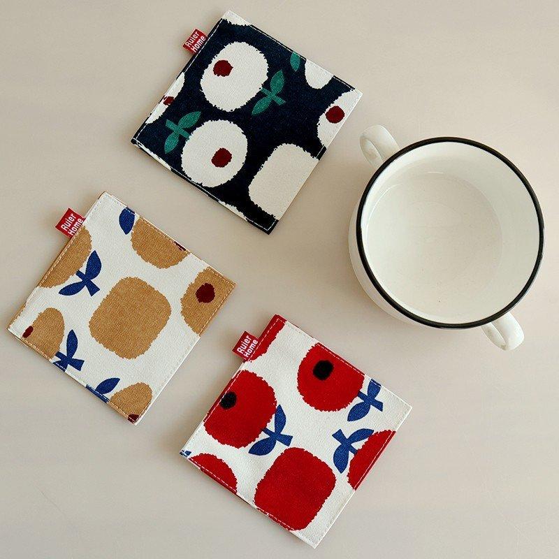 Coasters Fabric Double Layer Mug Coasters Tea Cup Coasters Heat Insulation Coasters