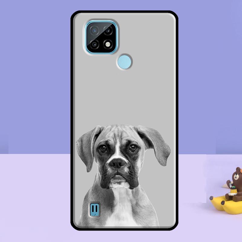 Boxer Dog Puppy Case For Realme C75 C67 C61 C55 C53 C51 C35 C21Y C25S GT 7 Pro 6 6T 10 11 12 13 14 Pro Plus