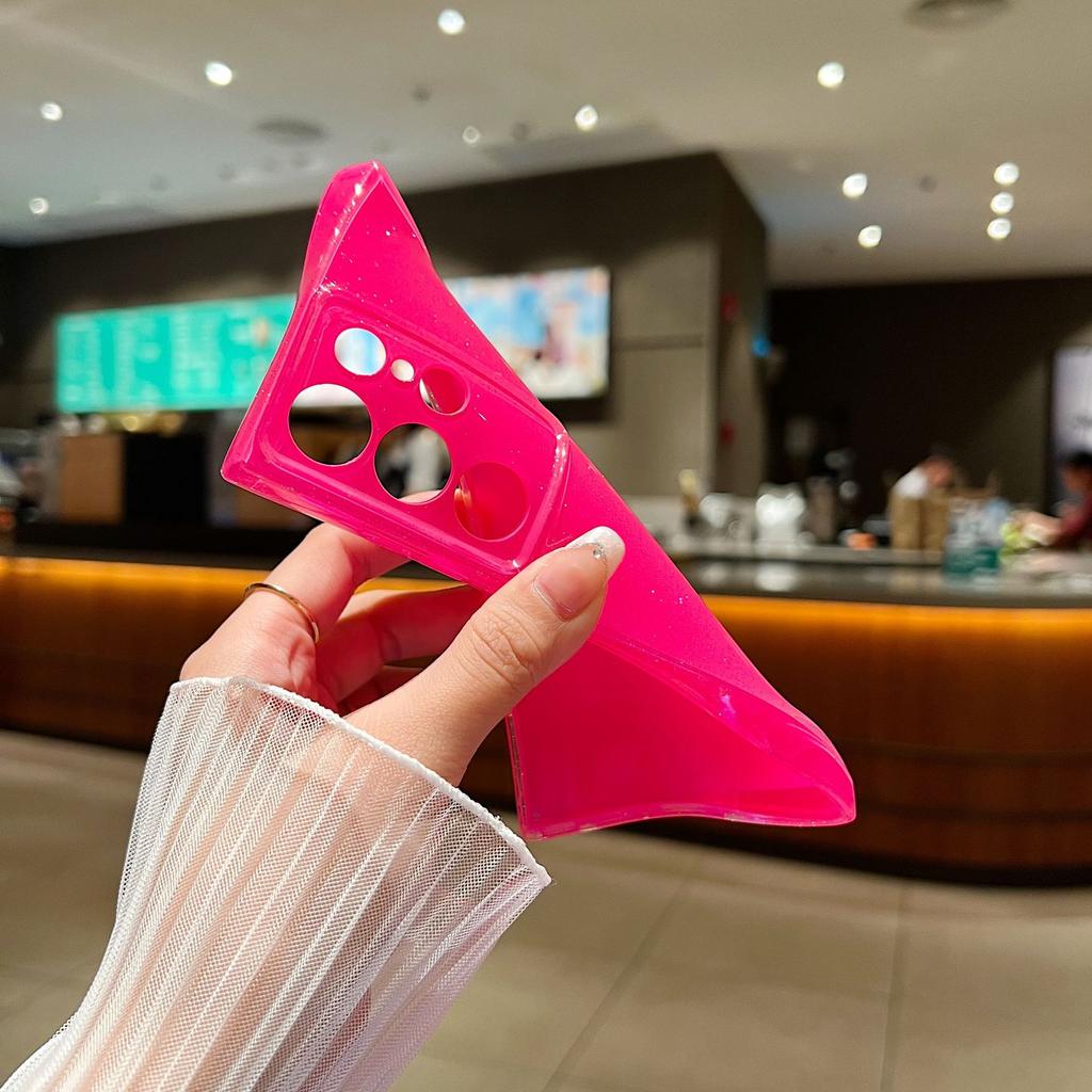 For Samsung Galaxy S24 Ultra Case Precise Lens Protection Glitter TPU Phone Cover