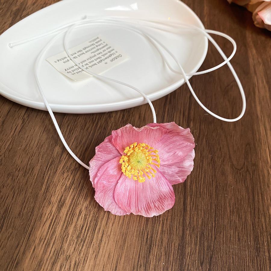 

Весенне-летняя атмосфера тканевый цветок кулон ожерелье модное милое ожерелье милые маленькие свежие украшения женские с высоким чувством