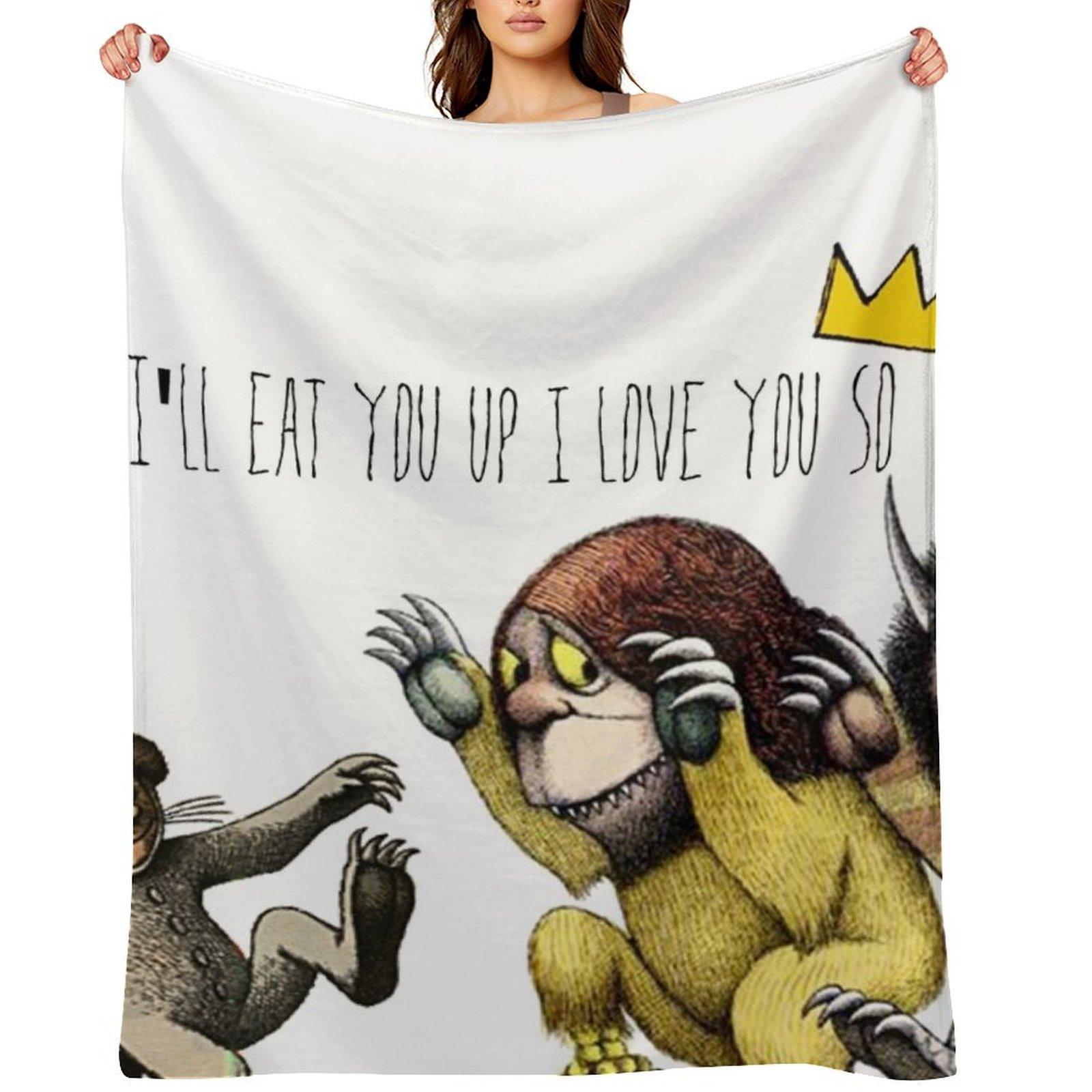 Where The Wild Things Are Throw Blanket Luxury St Polar Hairy sofa bed Blankets 30x40in