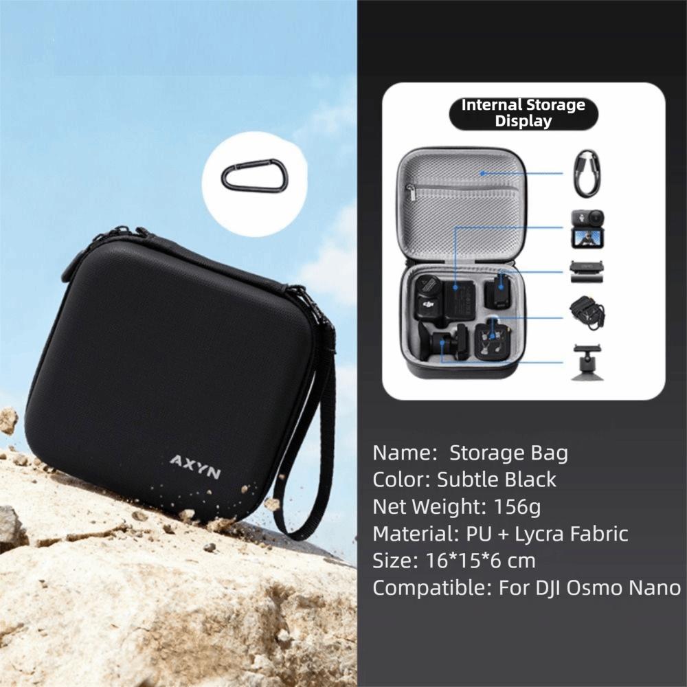Anti-shock Travel Carrying Case with Pendant Camera Bag Mini Storage Case for DJI OSMO NANO Camera