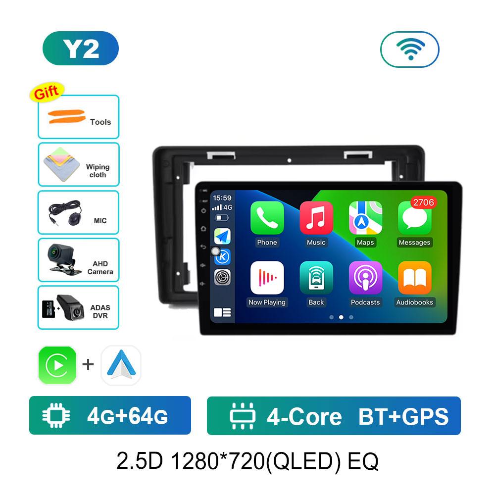 Android 14 Intelligent System for Citroen C2 C3 2001 - 2010 Car Video Multimedia GPS Navigation 4G DSP Stereo Bluetooth WiFi