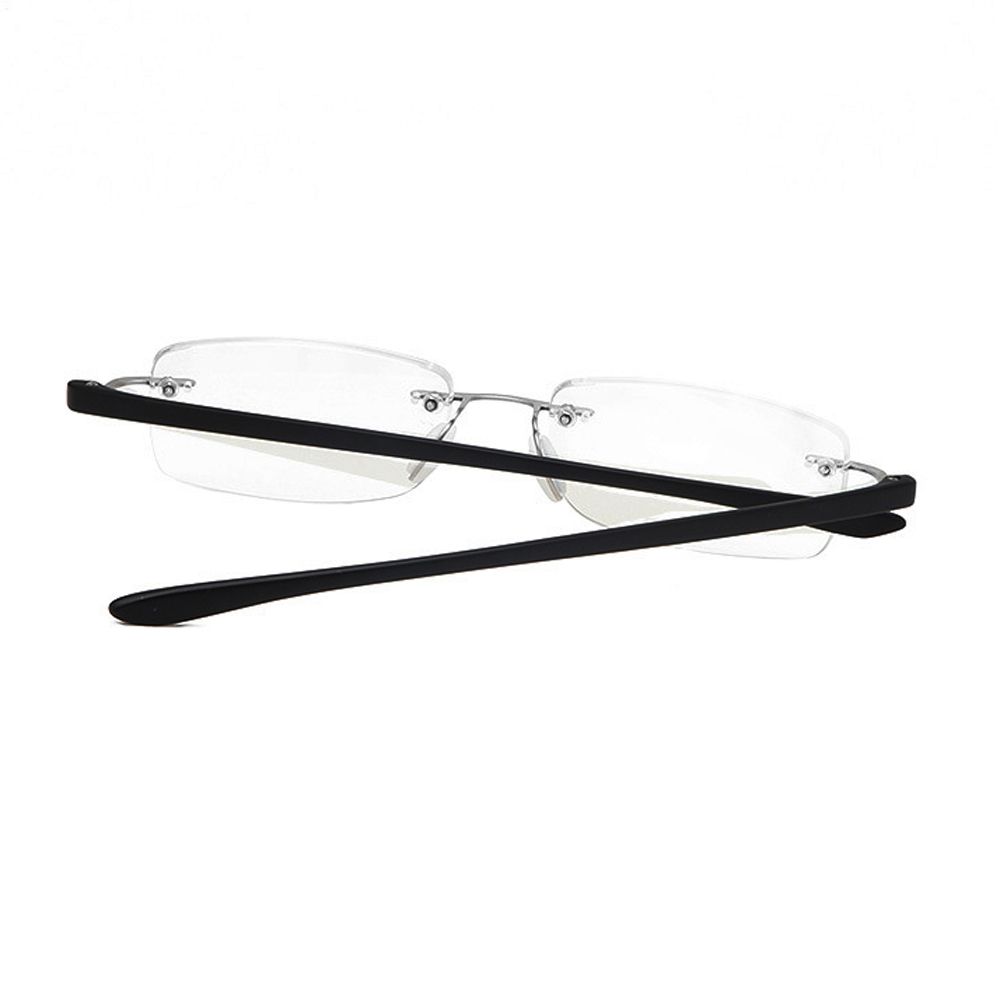 Presbyopia Eyeglasses Rimless Hyperopia Eyewear Computer Eyeglasses Anti Blue Light Reading Glasses