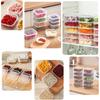 Food Storage Containers with Lids, Plastic Fridge Organizer Clear Bins, 350ml Sealed Food Containers, Reusable Takeaway Kitchen Freezer Storage