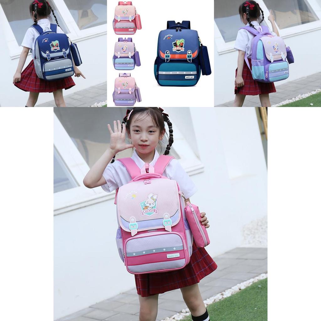 Cute Cartoon Large Capacity Lightweight School Backpack For Girls With Breathable Waterproof Fabric
