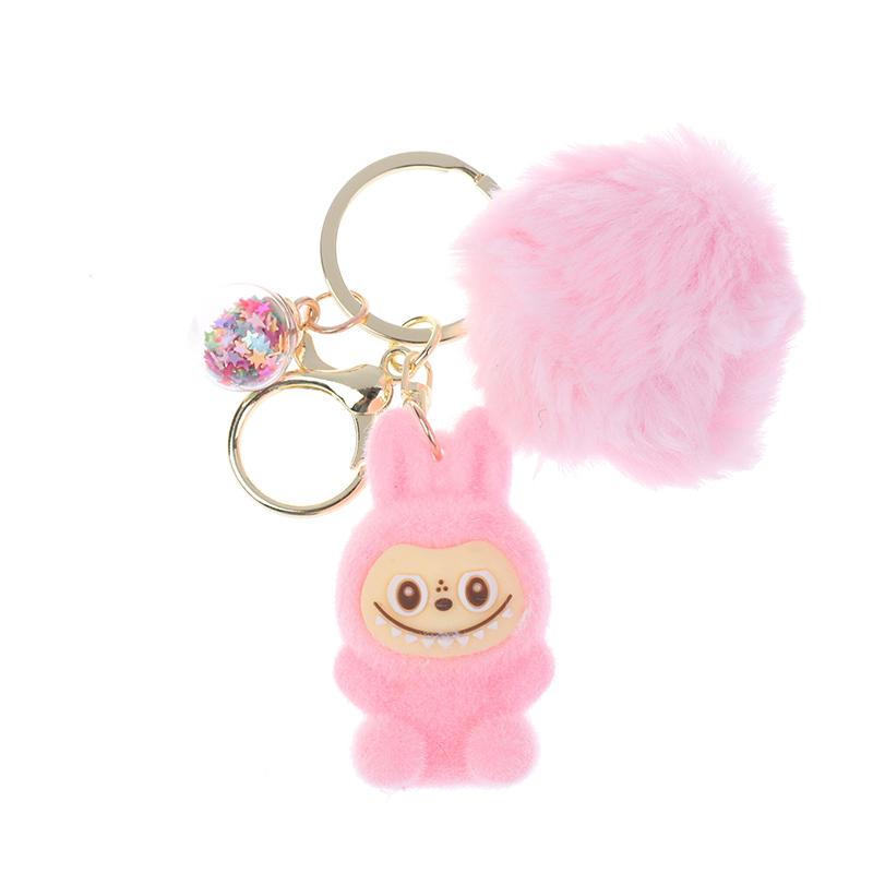 Cartoon Beflockter Schlüsselanhänger Plüschpuppenanhänger Niedliche Plüschpuppe Rucksackanhänger Spielzeug