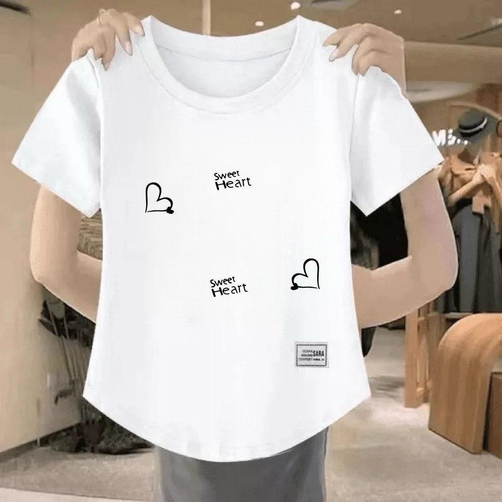 

Summer Printed Short Sleeve Slimming Top for Women - Casual, Age-Defying, Flaw-Hiding Fashion Triple Extra Large