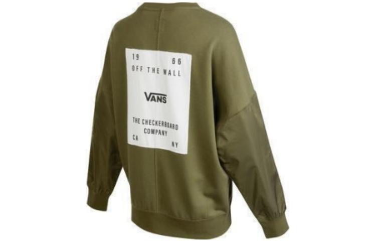 Vans Sweatshirts Women s Green Crew Neck Moderate Regular VN0A7YIFKCZ S