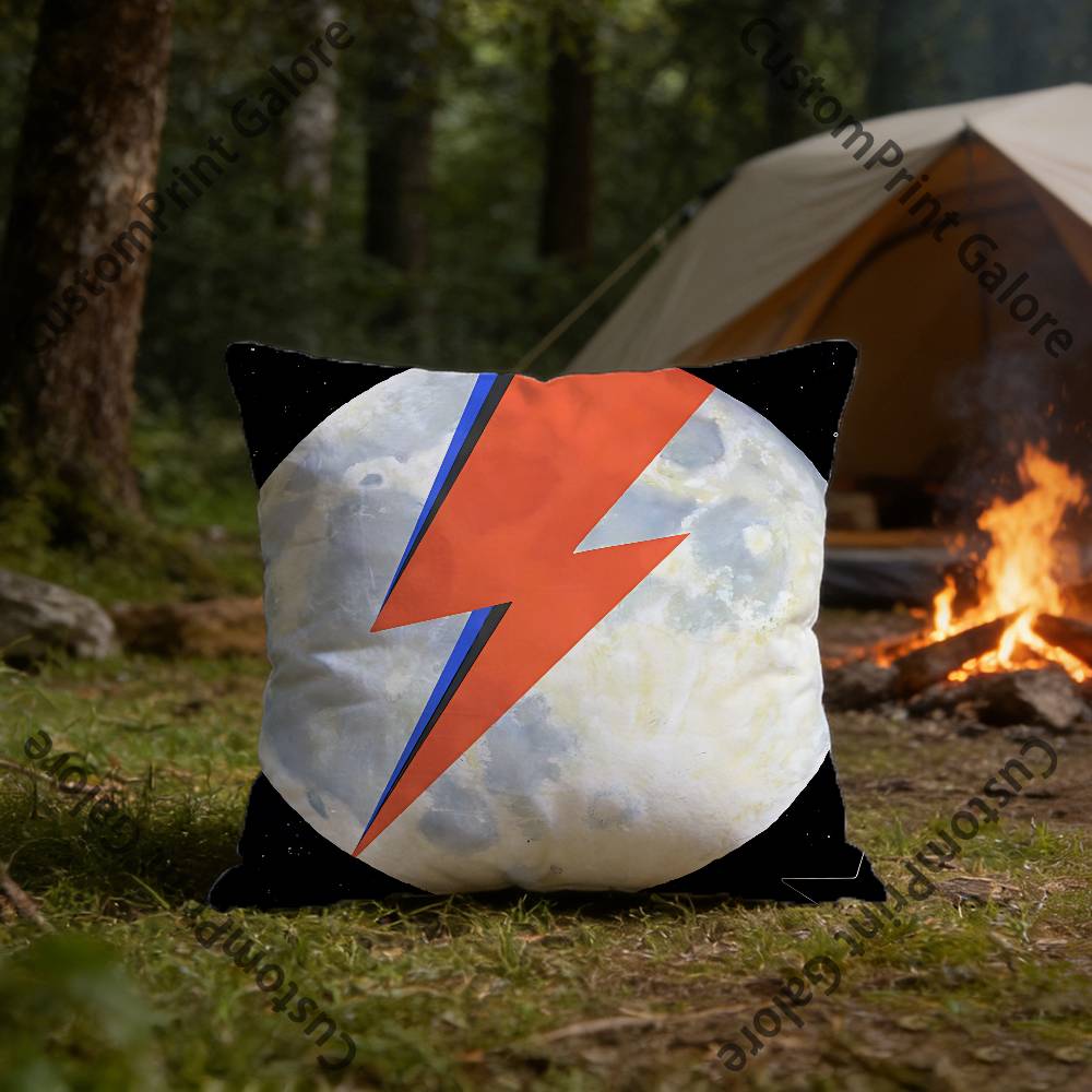 DDavidS BBowieS Kissenbezug Polyester Quadratische Kissenhülle 45 cm Dekorativ für Zuhause Couch Bett Auto Dekor