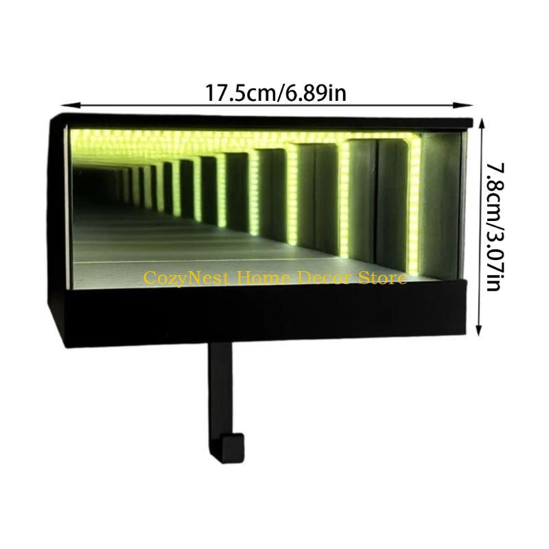 92MF Unconfined Shimmering Garage Key Holder, Small Garage with LED Lights