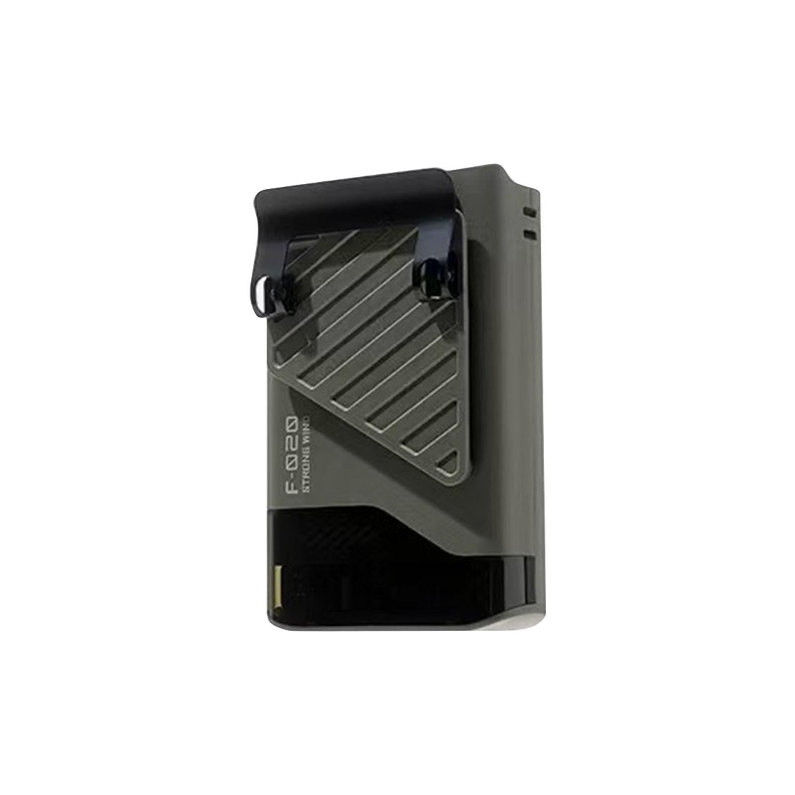 

Portable Waist Fan Mini Rechargeable Portable Fan with Power Bank LED Lighting Wireless Fan for Outdoor One Size чёрный