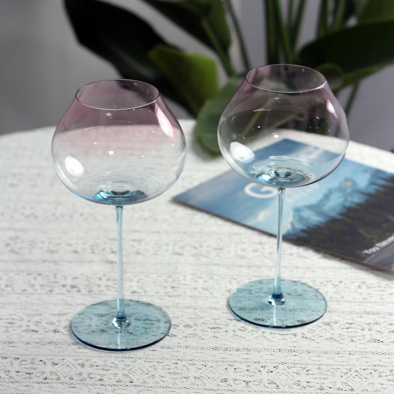 Light Luxury High Cocktail Wine Glasses Gold Silver Diamond Goblet Crystal Glass Wedding Wine Glasses Anniversary Gift