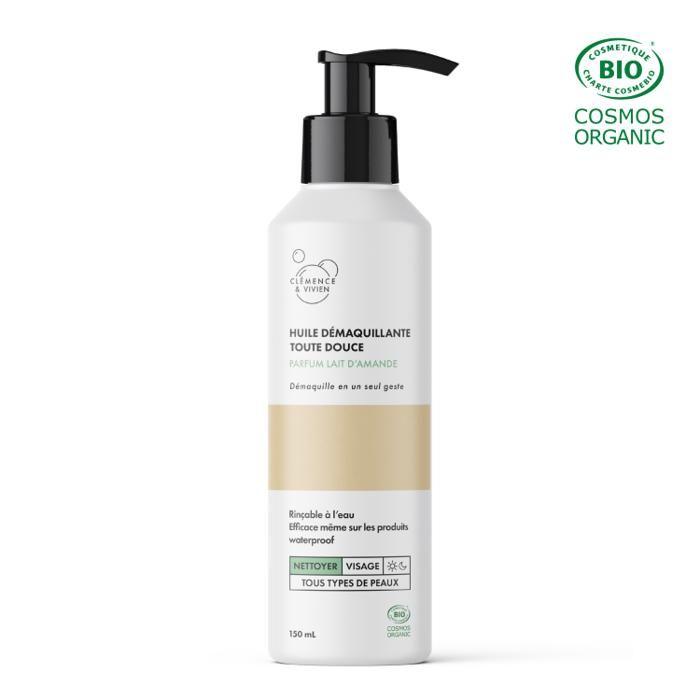 Huile démaquillante - CLEMENCE ET VIVIEN - Toute douce - 150 ml - Waterproof - Pour tous types de peau