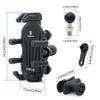 Motorcycle Phone Holder with Vibration Dampener & Secure Lock, Anti-Theft Motorcycle Phone Mount Handlebar Phone Holder