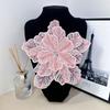 Embroidered Clothing Patches Sequin Clothing Applique DIY Flower Multi-layer Appliques  Women