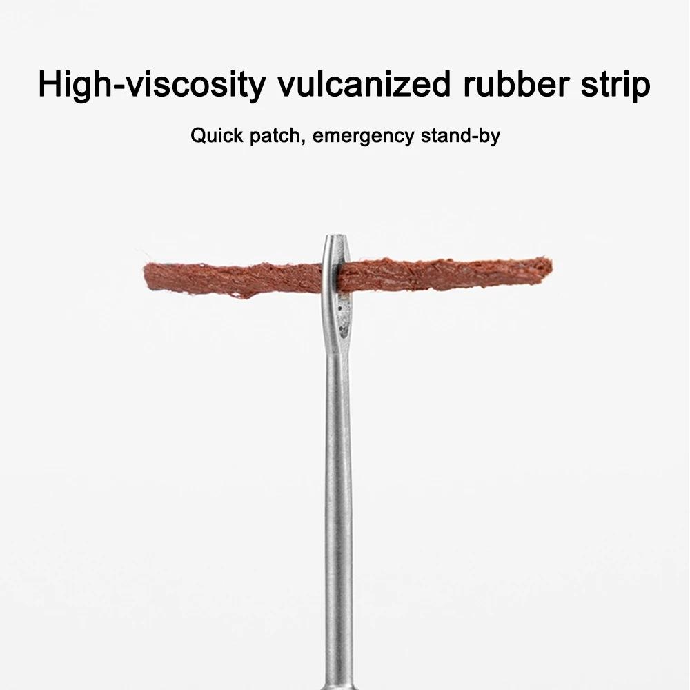 Bicycle Tubeless Tire Repair Kit Portable Urgent Drill Rubber Strips Tyre Puncture Sealant Repair Kit Bike Repair Tools