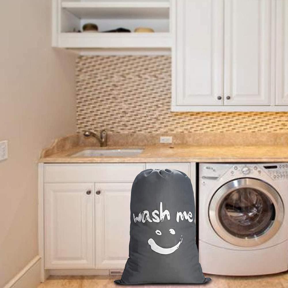 XL Travel Laundry Bag Wash Me Dirty Clothes Organizer Large Enough to Hold 4 Loads of Laundry Wash Drawstring Bag