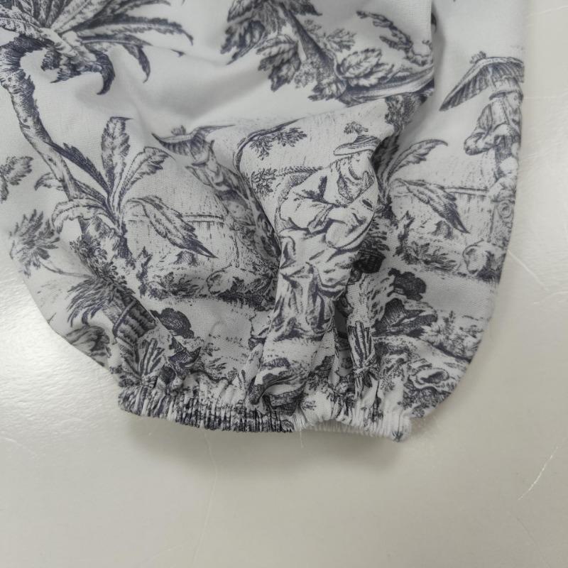 Women Elegant High Waist Tied Printed Long Sleeve A Line Short Dress