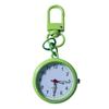 Silent Movement Exam Watch Alloy Case Leather Cover Keychain Watch Reusable Design Mini Size Pocket Watch Key Ring Accessory