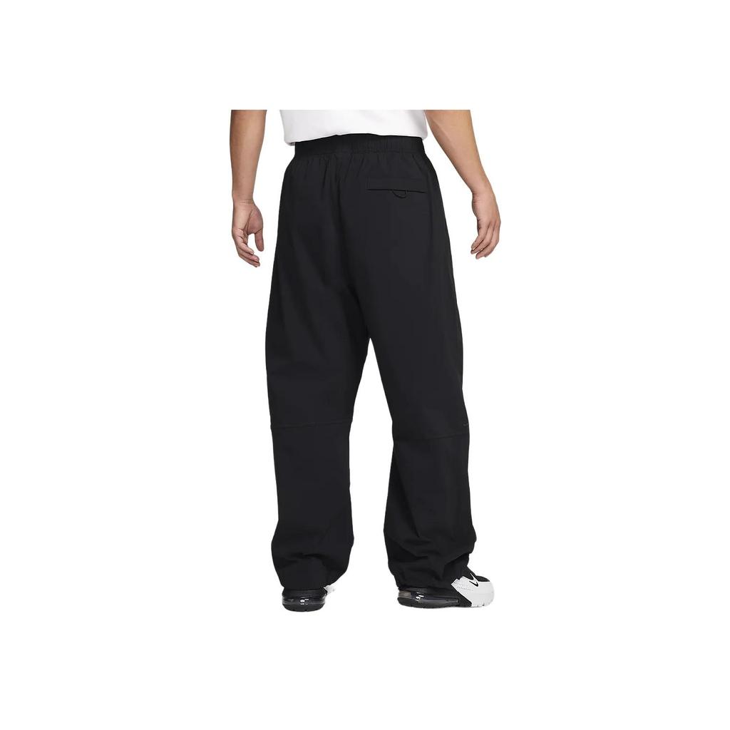 Nike Tech Woven Straight Leg Simple Solid Color Casual Pants Men bottoms Black HM7159010