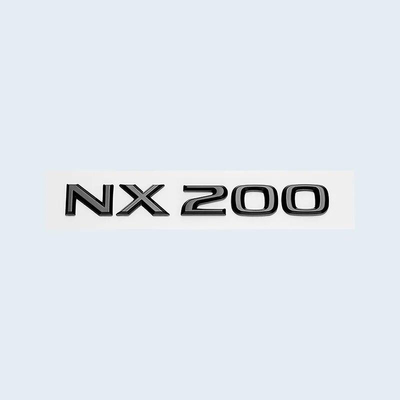 Glossy Black ABS Letters NX200 NX300 NX200t NX300h HYBRID Emblem For Lexus Car Trunk Logo Sticker Badge Accessories
