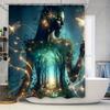 Enchanted Fairy Forest Shower Curtain - Waterproof, Mildew-Resistant, Machine Washable For Magical Bathroom Decor