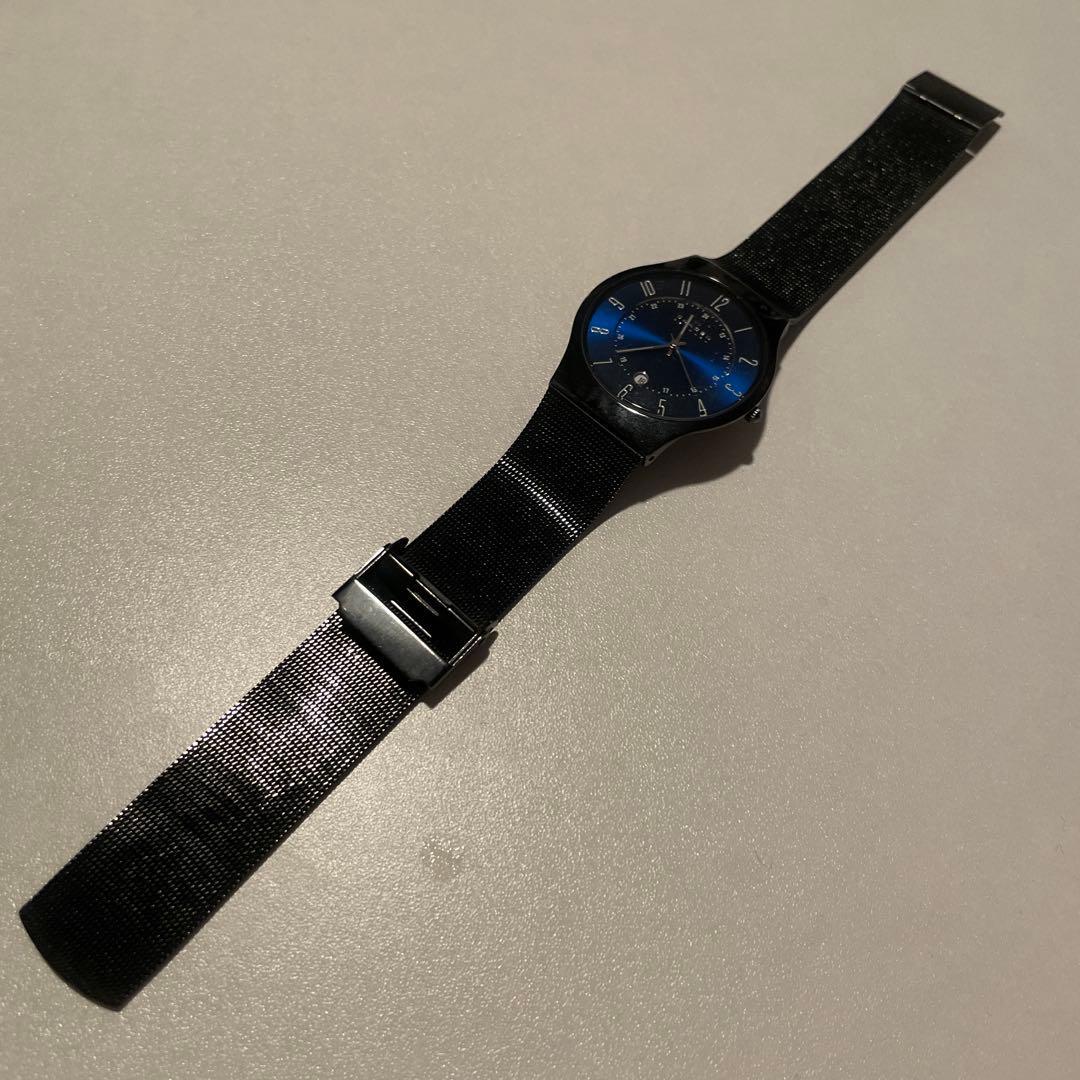 Used SKAGEN watch black blue