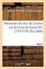 Kniha Memoires Du Duc De Luynes Sur La Cour De Louis XV, 1735-1758. Tome 1