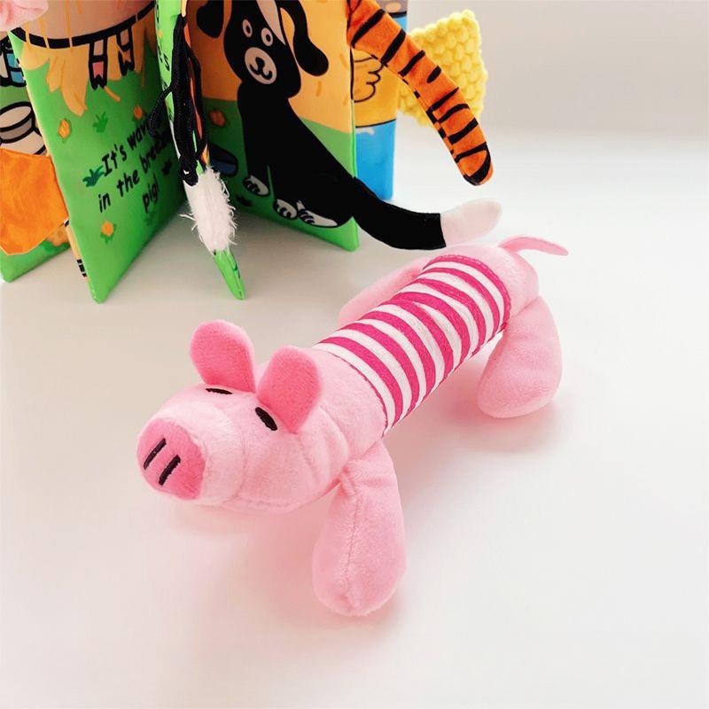 

1pc Adorable Cute Animal Design Pet Grinding Teeth Squeaky Toy for Interactive Chewing Fun, Dog Voice Toys, Dog and Cat Supply