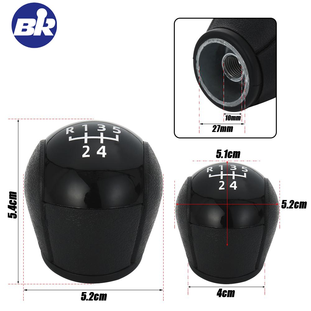 New Product 5/6 Speed Manual For Ford Transit Van MK7 (2006-2014) Automotive Interior Gear Stick Shift Knob Lever Black Sliver