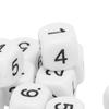 20PCS 6 Sided Number Dice Plastic 16mm Round Corner Polyhedral Dice Set for Numeral Teaching Board Games
