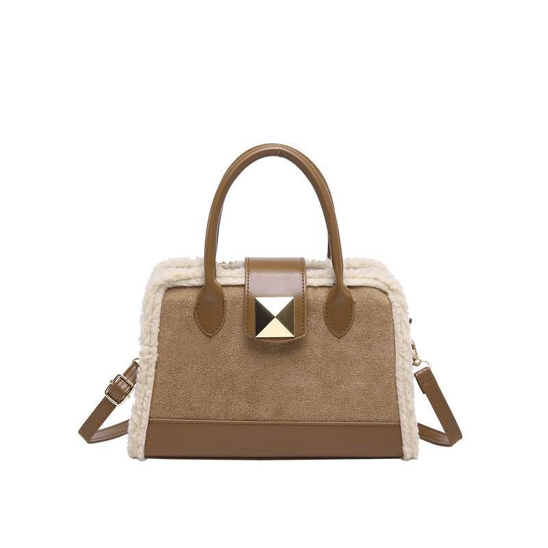 Urban Minimalist Trendy Contrast Color Womens Small Square Crossbody Bag For Fashion