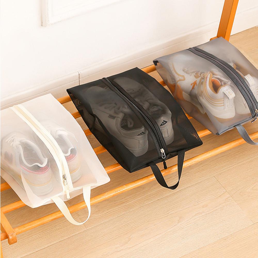 25 X 40cm Travel Shoe Storage Bag Portable Handheld Gym Footwear Organizer Dust-Proof Mold-Resistant Shoe Holder