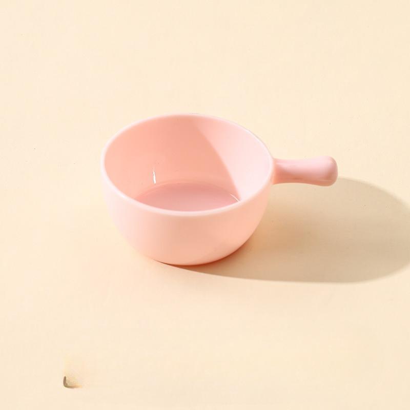 Mini Seasoning Plate, Household Small Sauce Plate, Plastic Small Plate with Handle, Hot Pot Salad Seasoning Plate